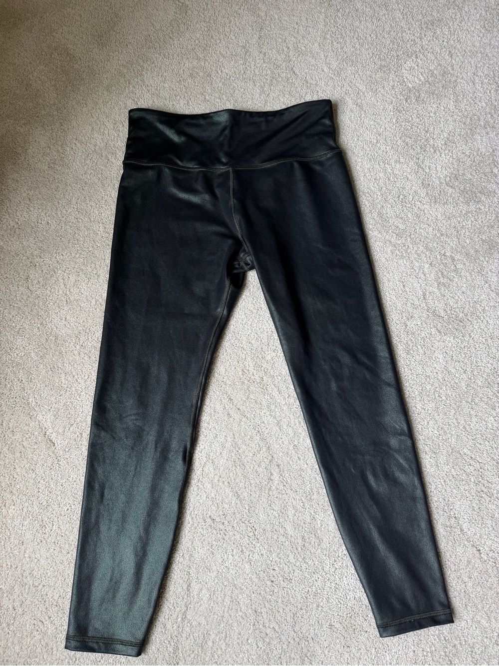 Athleta Black Shimmer High-Rise leggings